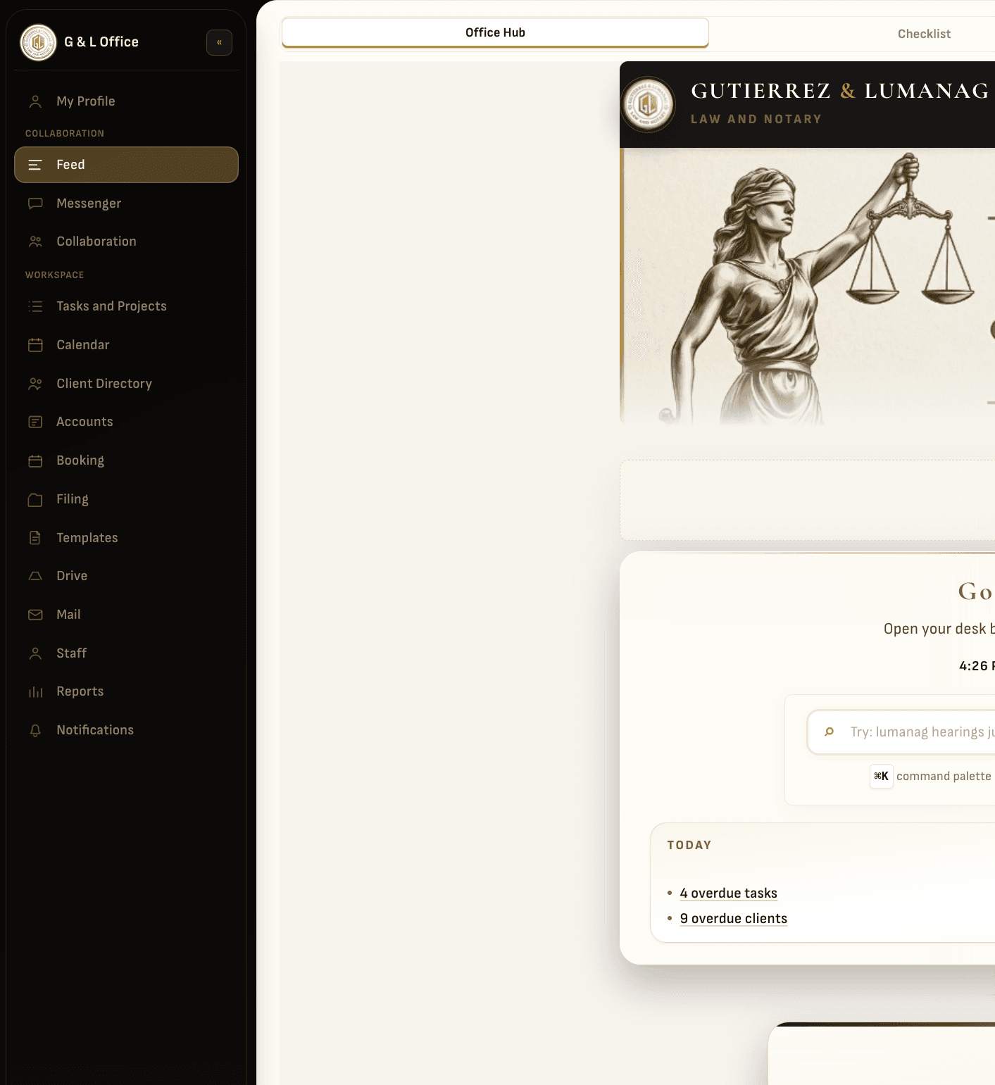 G and L Office Hub for Gutierrez and Lumanag Law and Notary